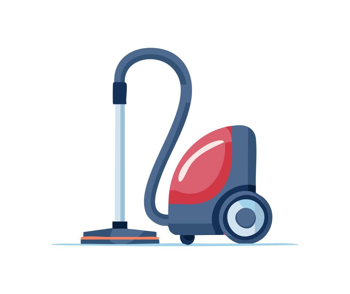 A AI Vacuum Cleaner simple illustration vector