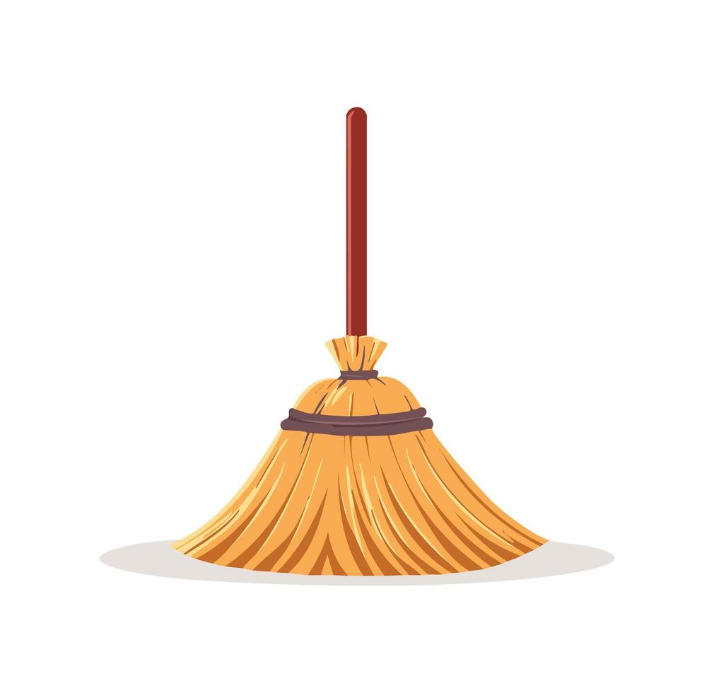 A Broom simple illustration vector