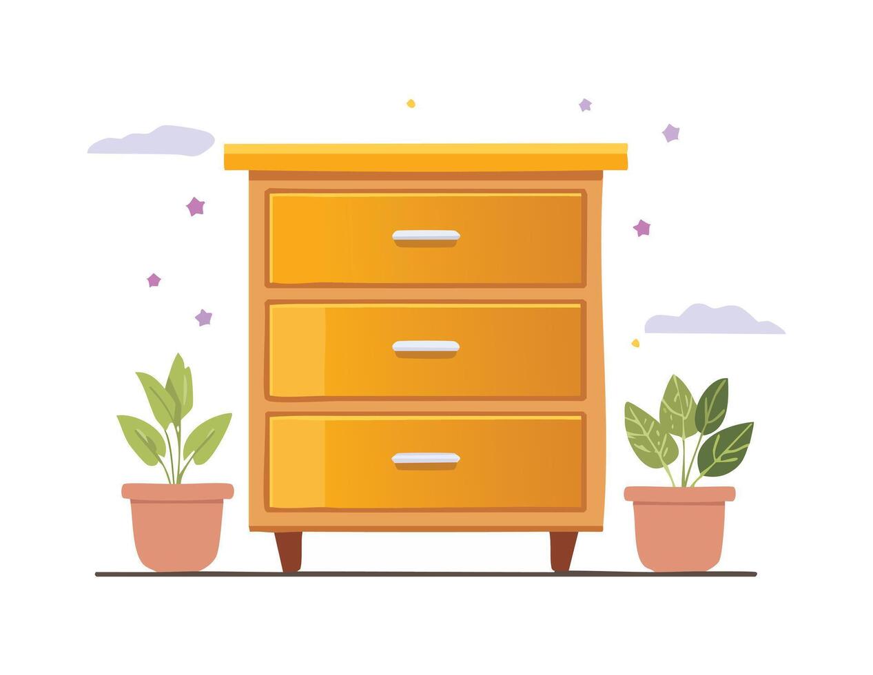 A Drawer simple illustration vector