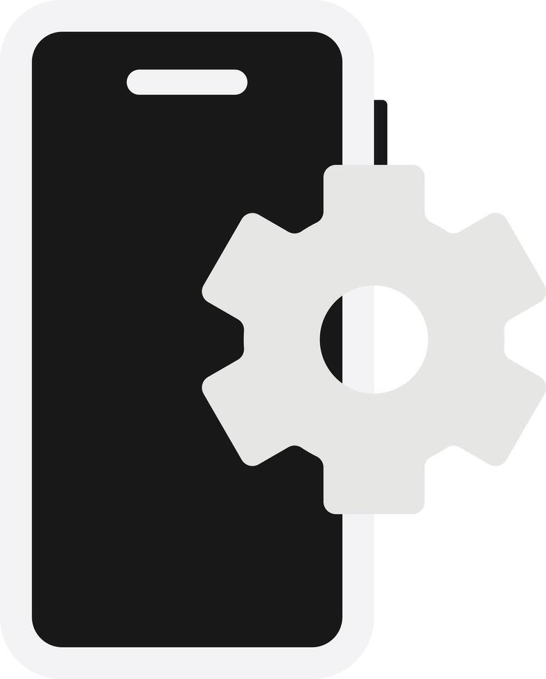 Settings Mobile Gear Configuration vector