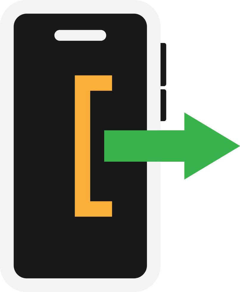 Logout Mobile Exit Arrow vector
