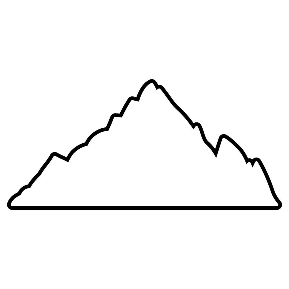 Mountain icon over white background. illustration, eps10 vector