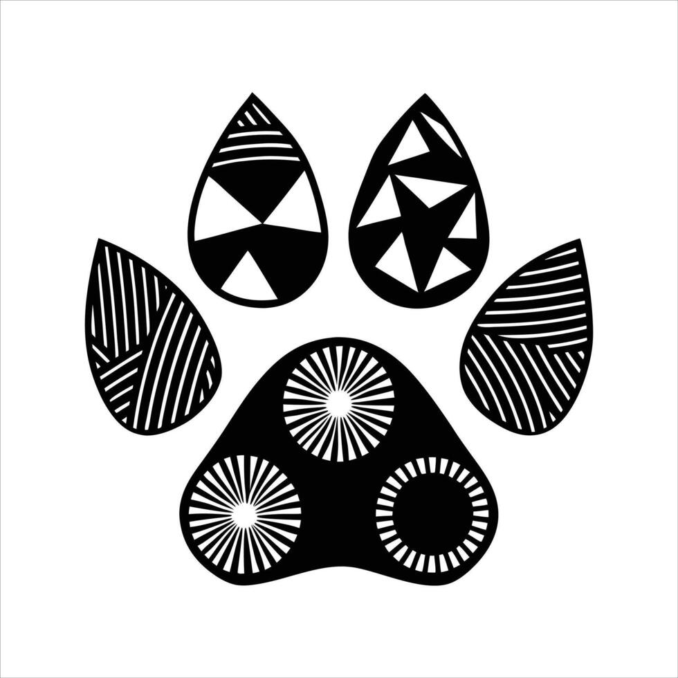 Dog Paw Pattern Images vector