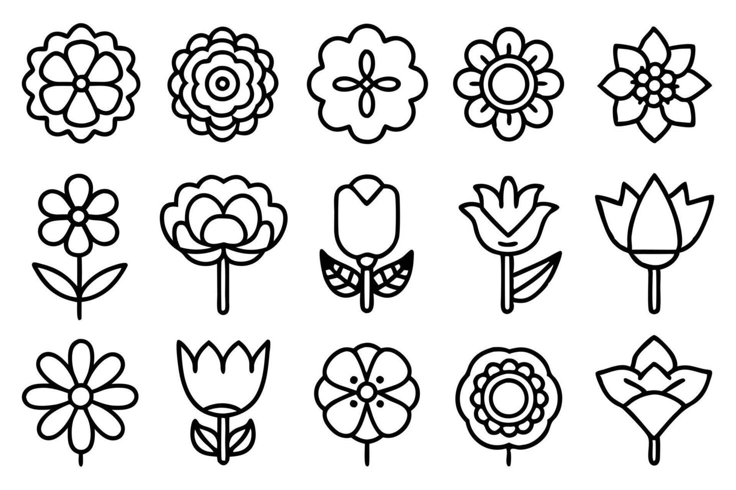 Flower Garden Icon Pack vector