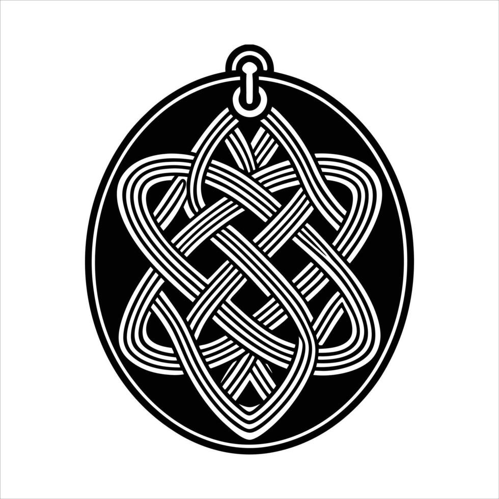 Oval Shape Pendant Images. vector