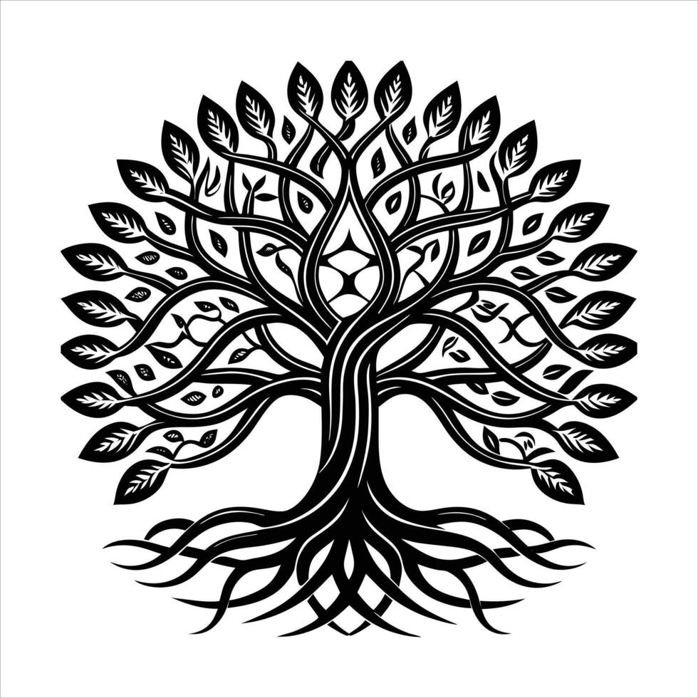 Tree With Roots Images vector
