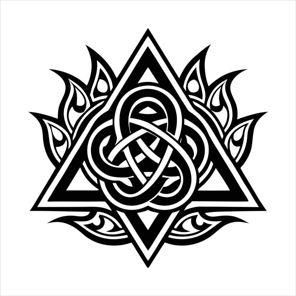 Triangular Knots Images vector