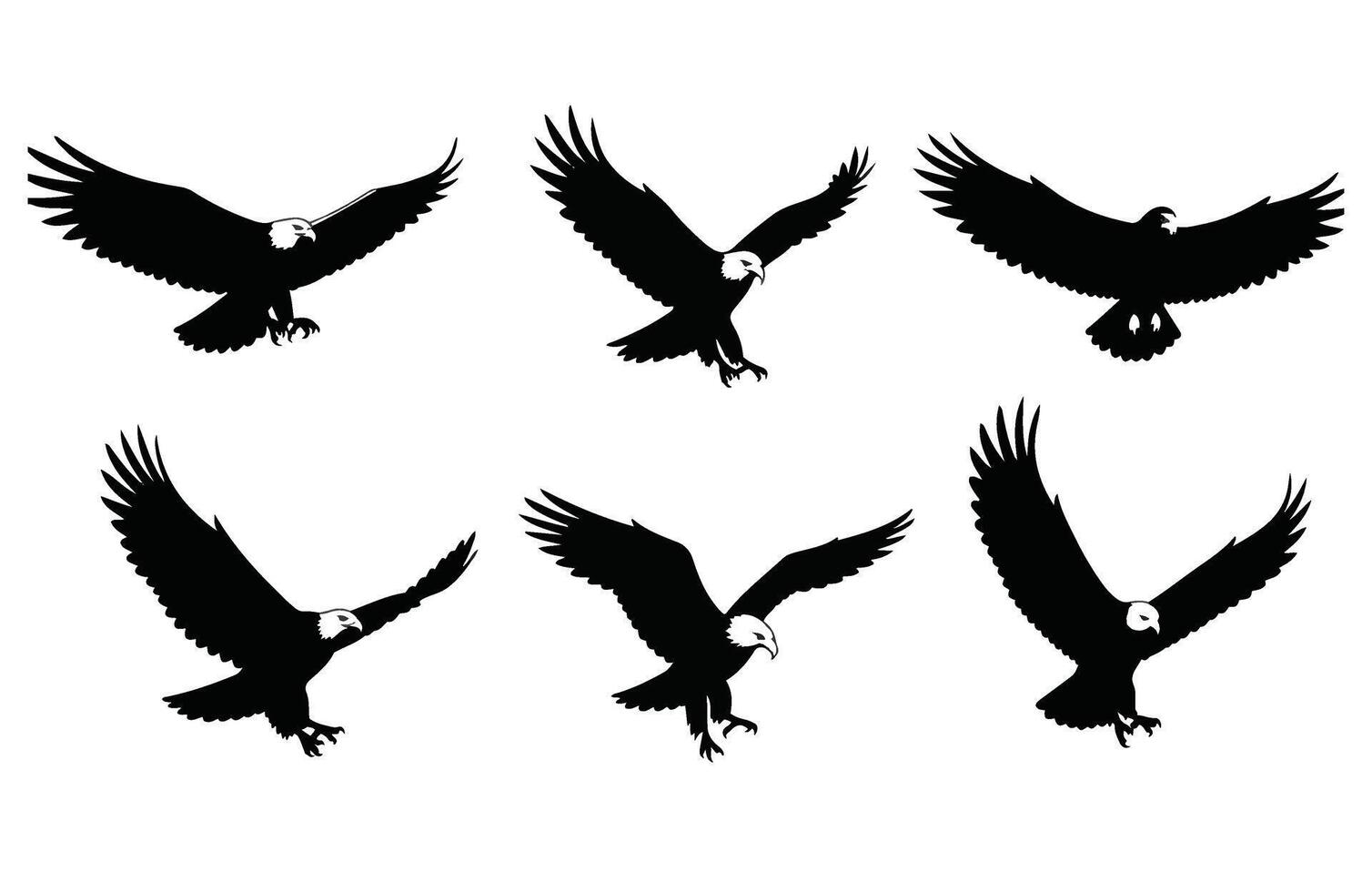 Commanding the Sky A Majestic Eagle in Action vector