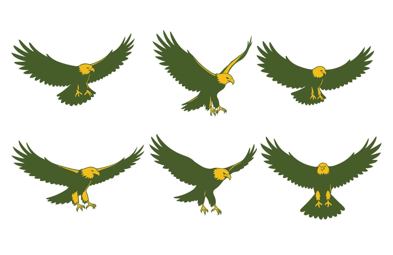 Fast Moving Eagle with Intimidating Presence vector