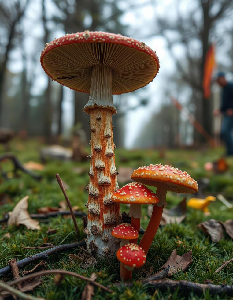 A close up of a mushroom on a tree photo
