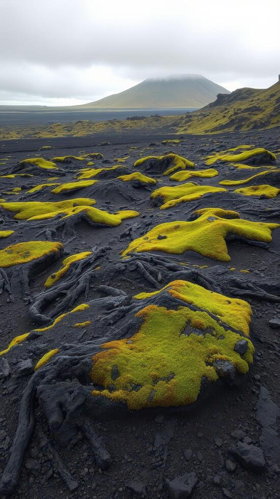 A large area of black dirt photo