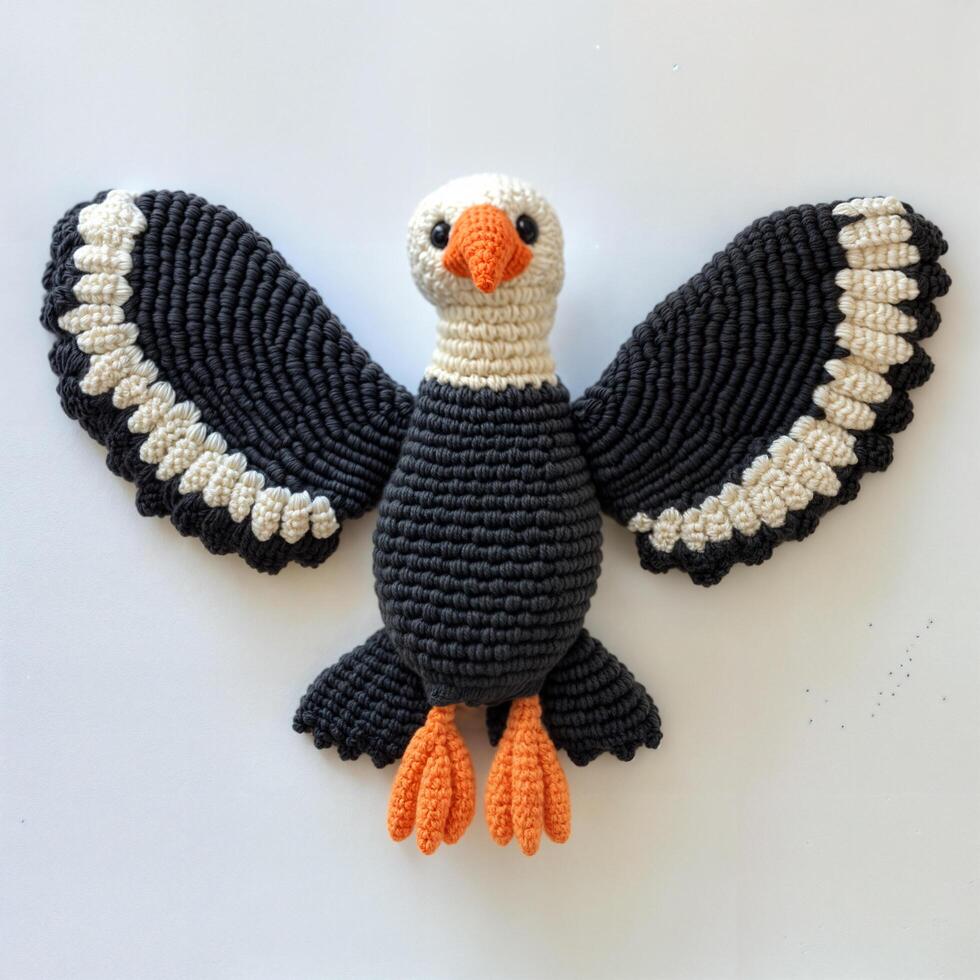 Crochet Bald Eagle Toy photo