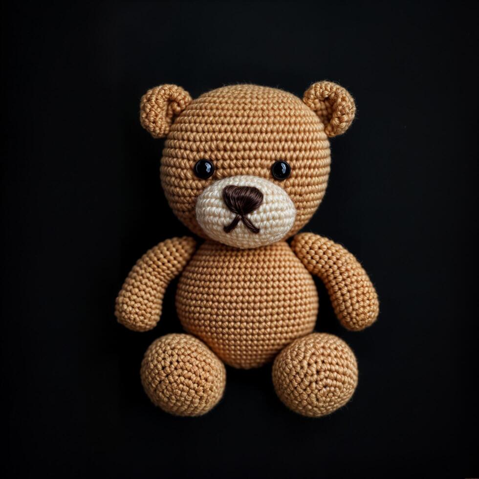 Handmade Crochet Teddy Bear photo