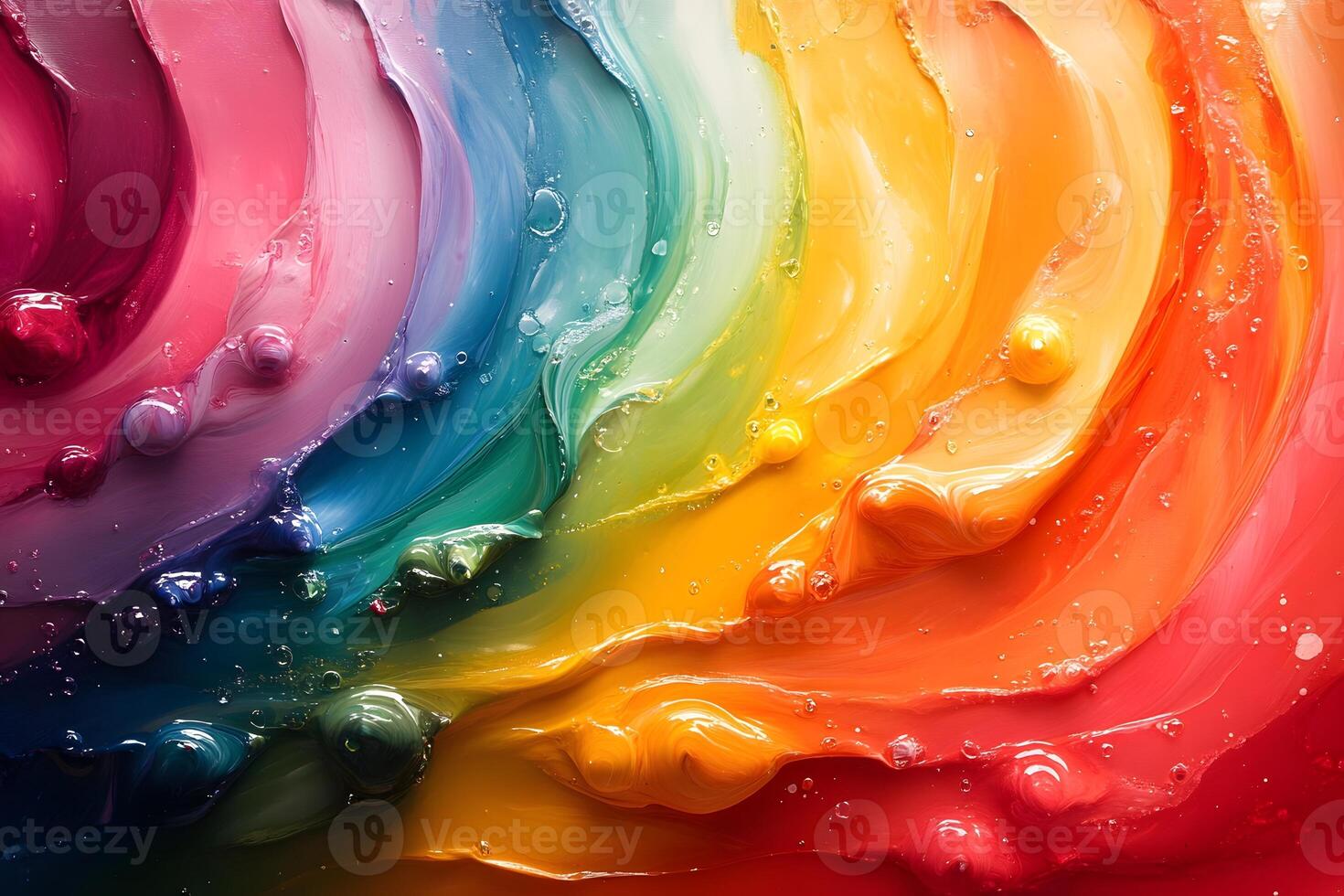Vibrant Abstract Art with Colorful Swirls - Perfect for Creative Design and Decor photo