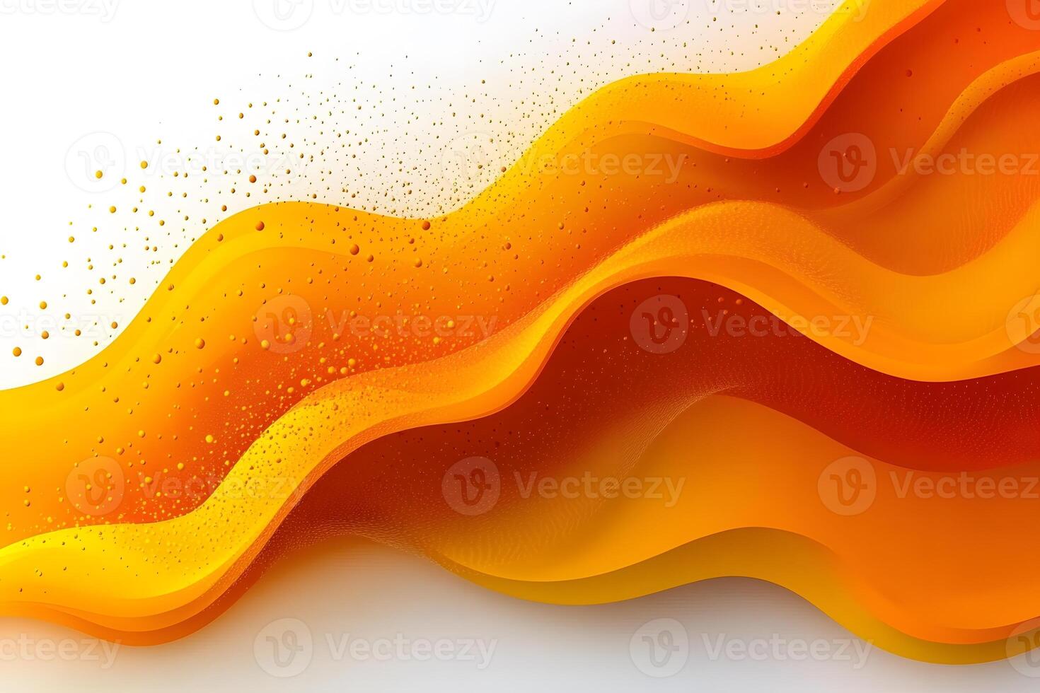 Vibrant Abstract Waves with Orange and Yellow Fluid Patterns for Modern Design photo