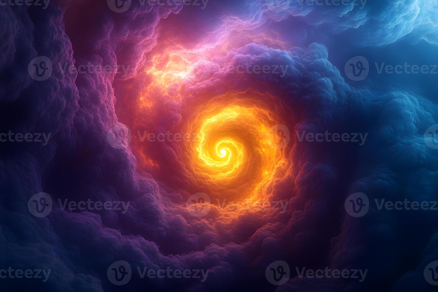 Vibrant Spiral Nebula in Deep Space for Sci-Fi Design and Fantasy Artwork photo