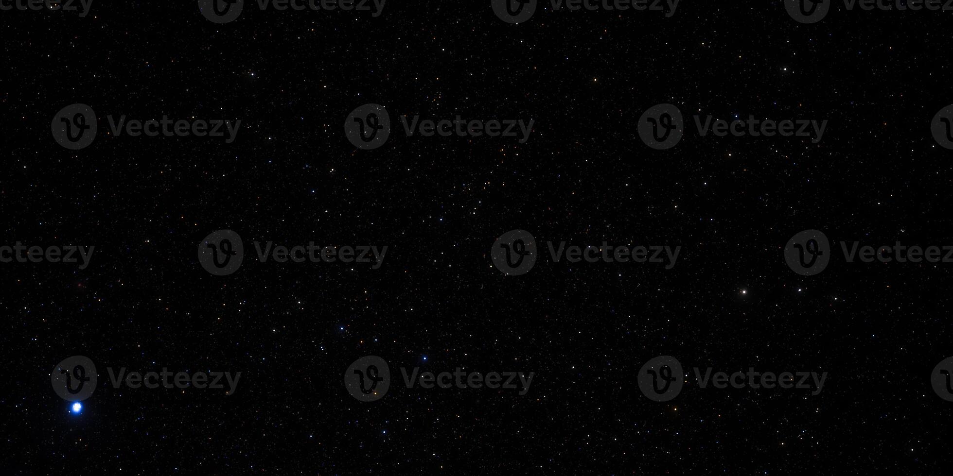 Night sky with countless stars against a deep black background photo