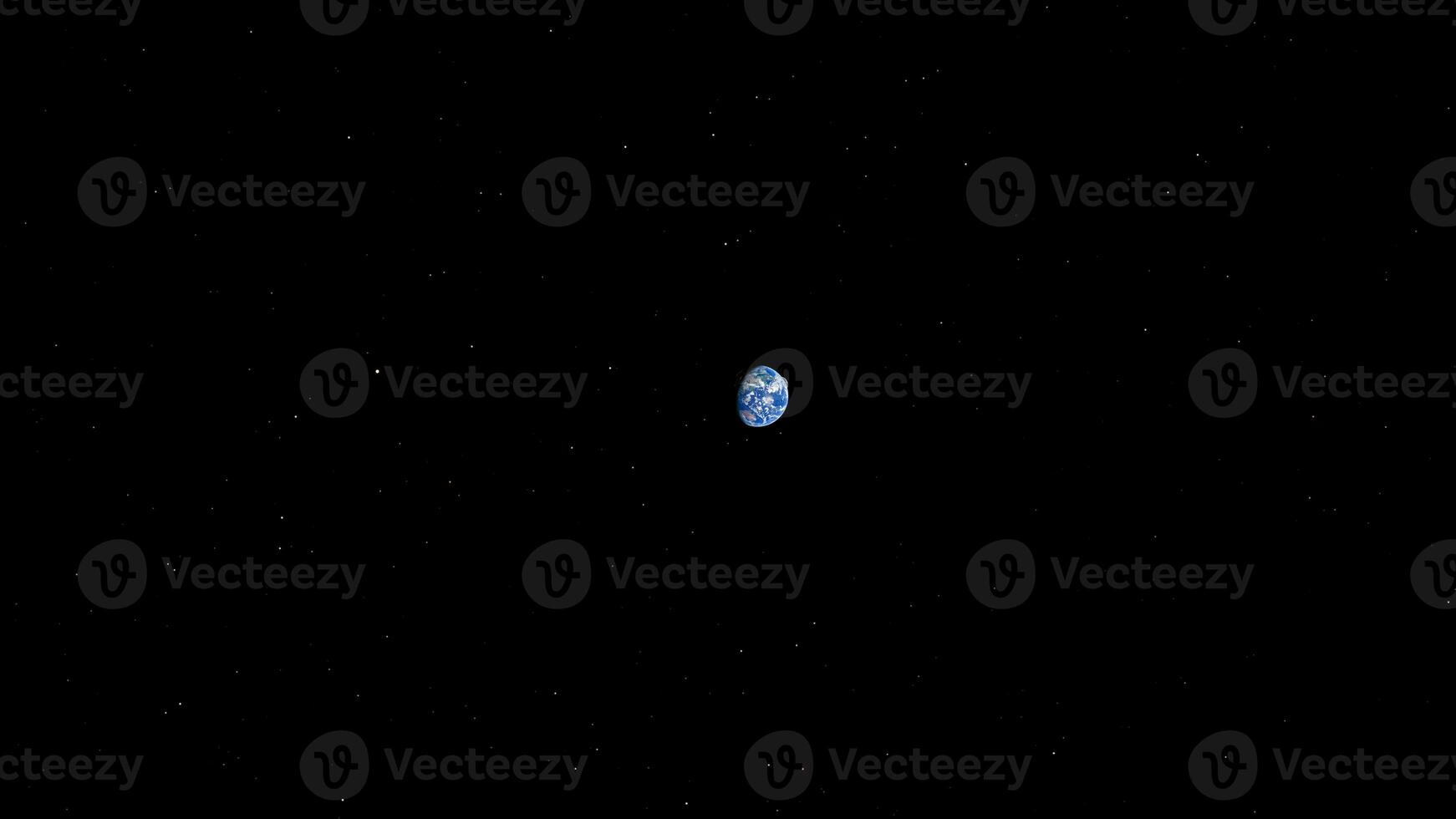 Earth in space stunning view of our planet among stars photo