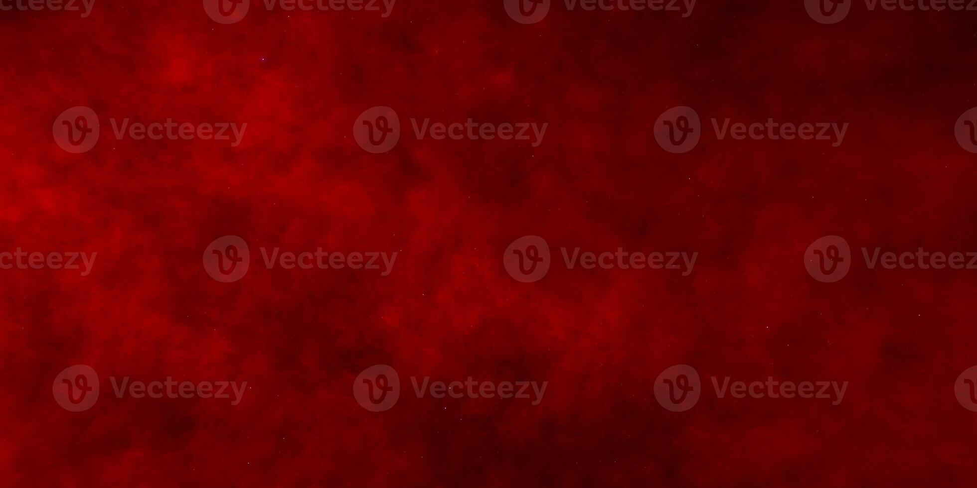 Deep red nebula background with cosmic texture and stars photo