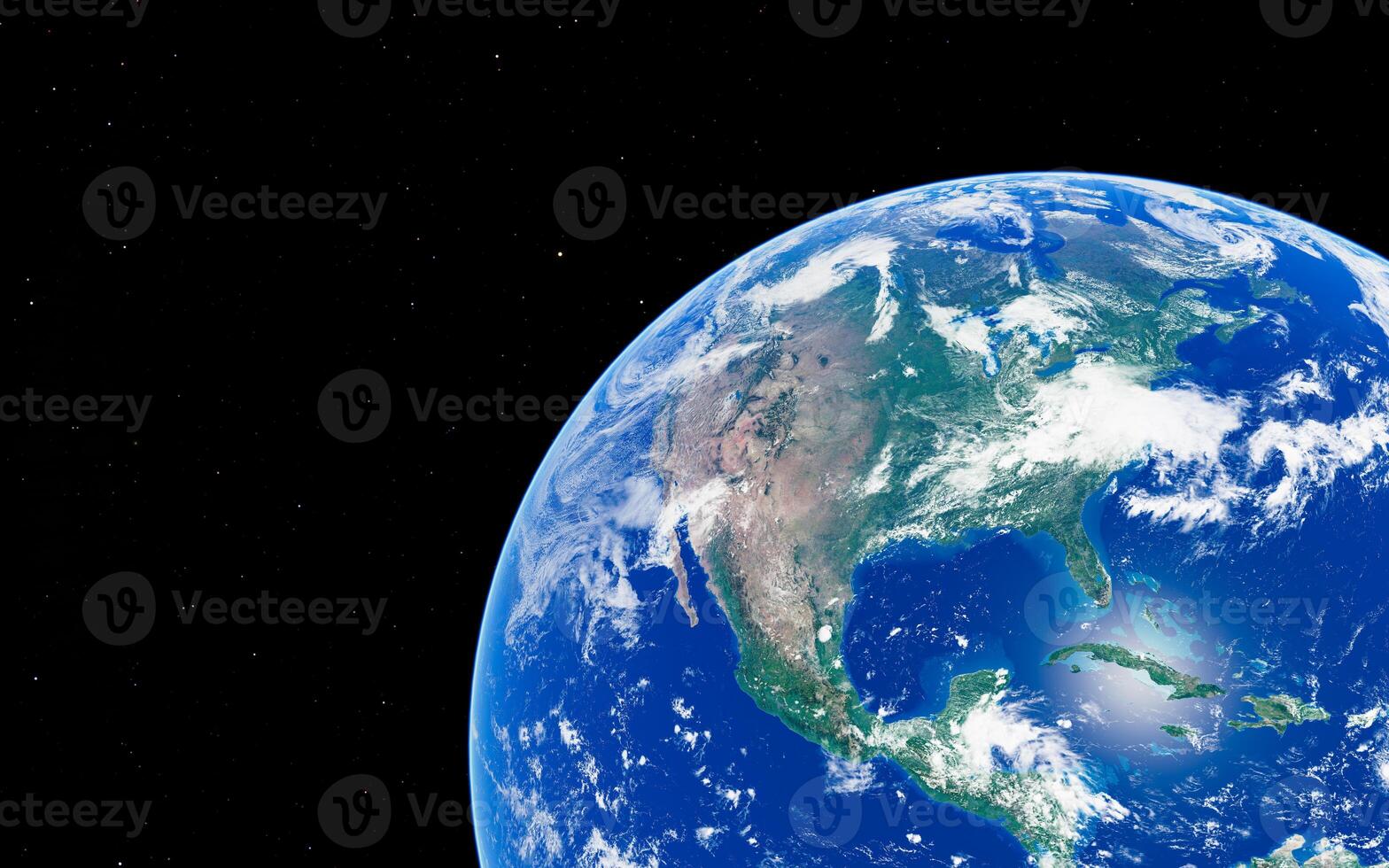 Earth from space stunning view of north america and caribbean in vibrant colors photo