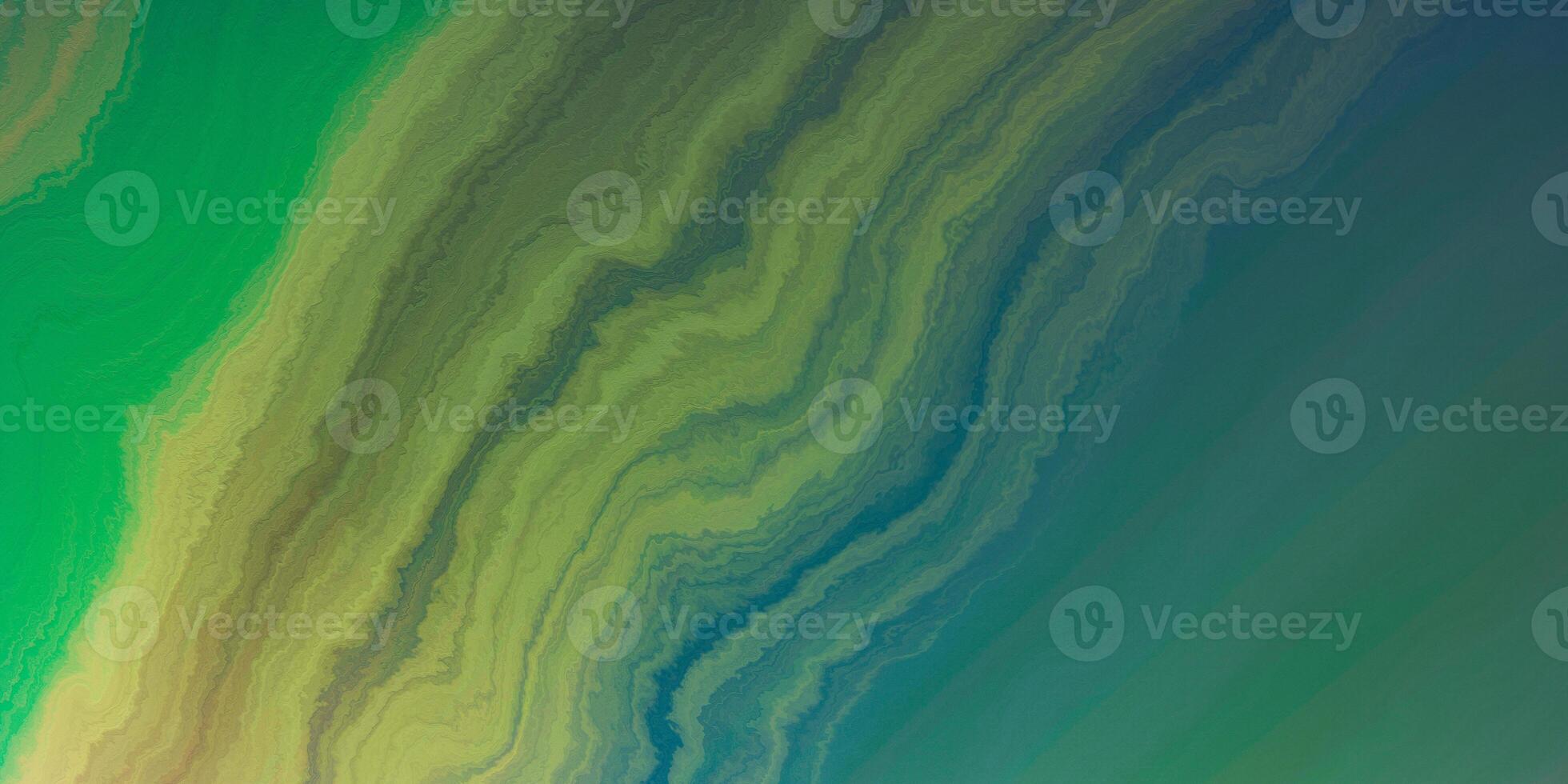 Abstract green and blue fluid texture with organic swirls and natural patterns photo