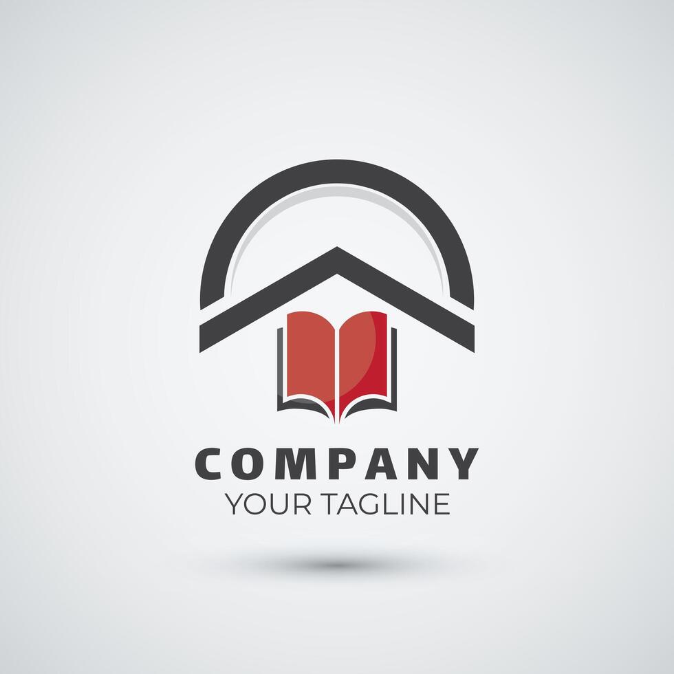 study house and education logo design template vector