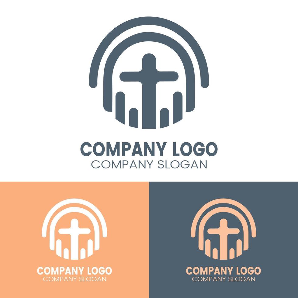 Abstract minimalist logo vector