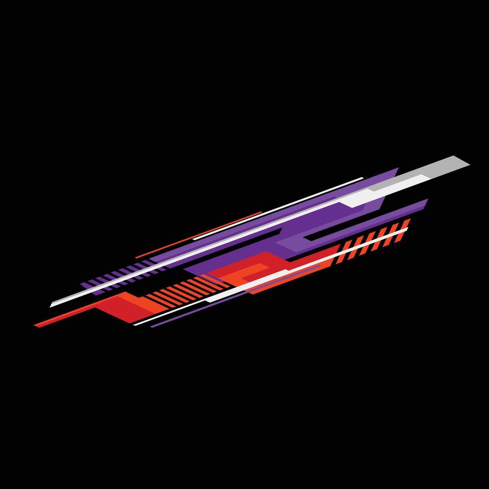 car wrap sticker design. car modification stickers. vector