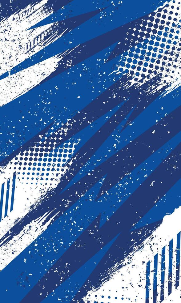 Abstract blue grunge brush stroke textured background for sublimation jersey vector