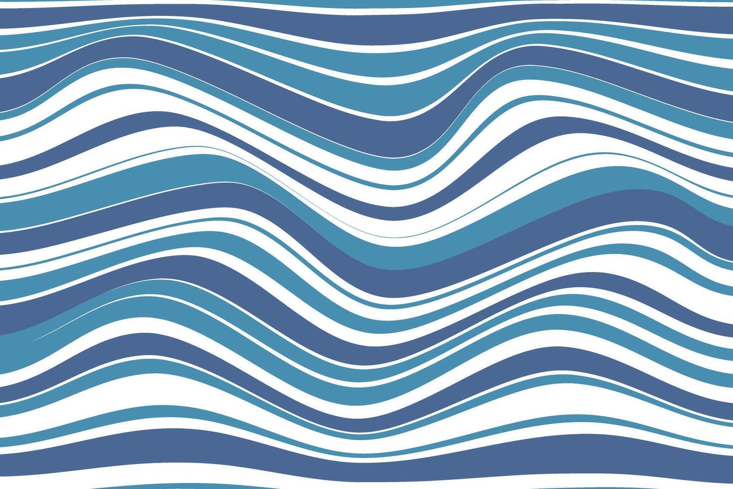 simple dark light color thin to thick wavy distort line pattern vector