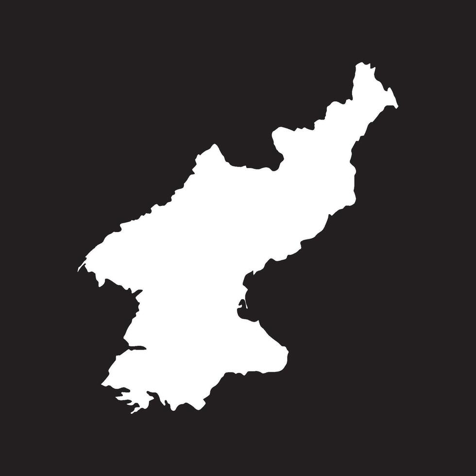 North Korea Map Icon Design vector