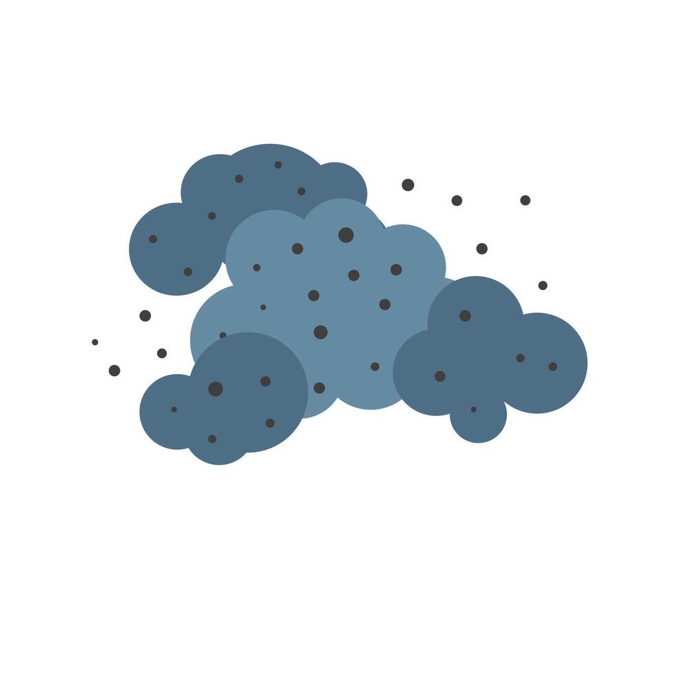 air pollution with smong dust PM2.5 concept vector
