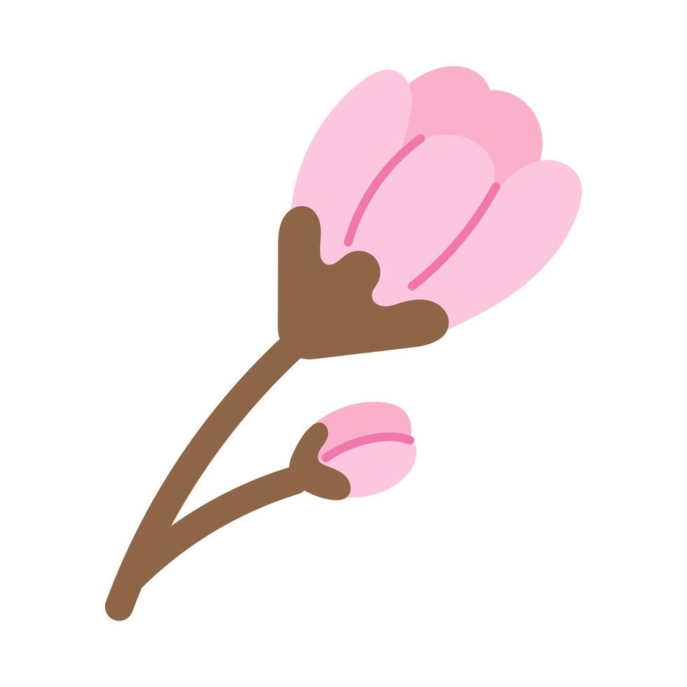 Spring blossom. Tenderness of spring. illustration vector