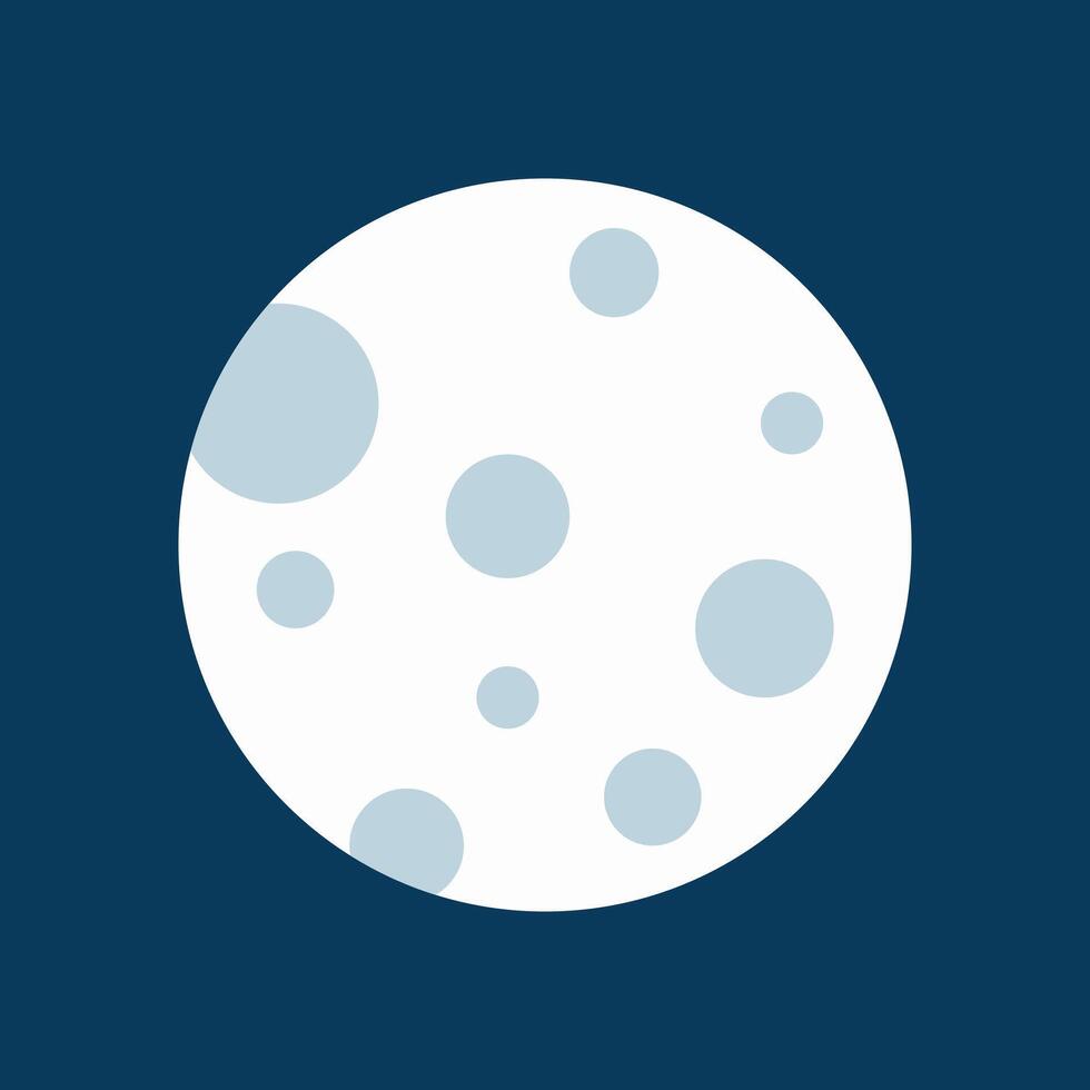 illustration of moon vector