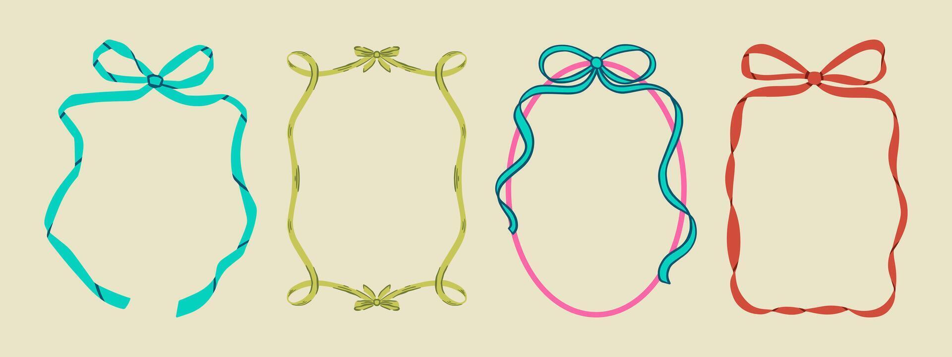 Curly Pink & Orange Ribbon Curly Pink & Orange Ribbon