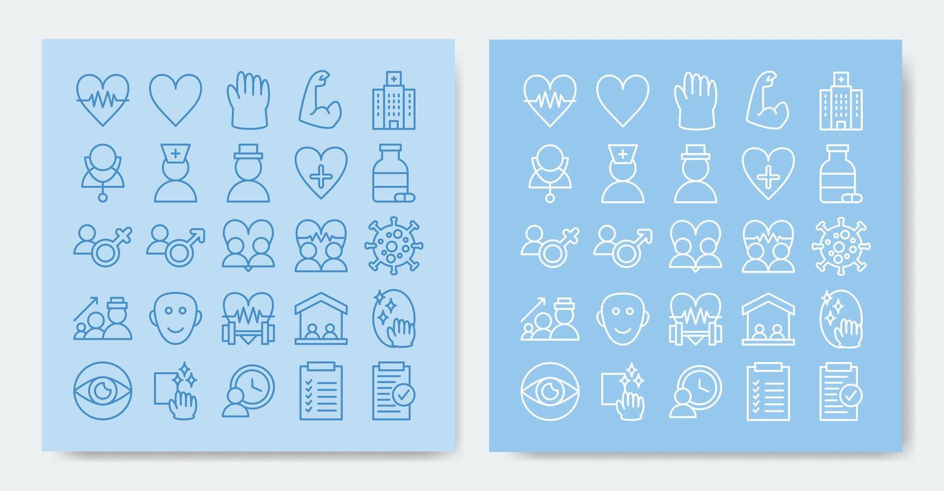 medical icon set containing arm, care, check, checklist and more vector