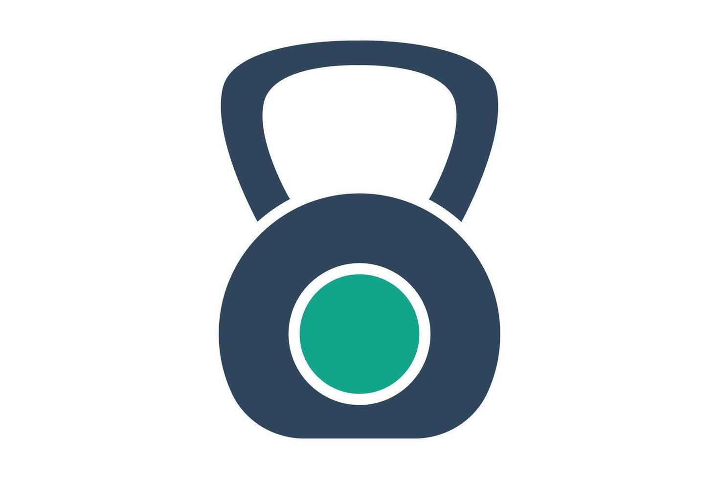 Kettlebell icon. solid icon style. icon related to gym and fitness. gym elements illustration vector