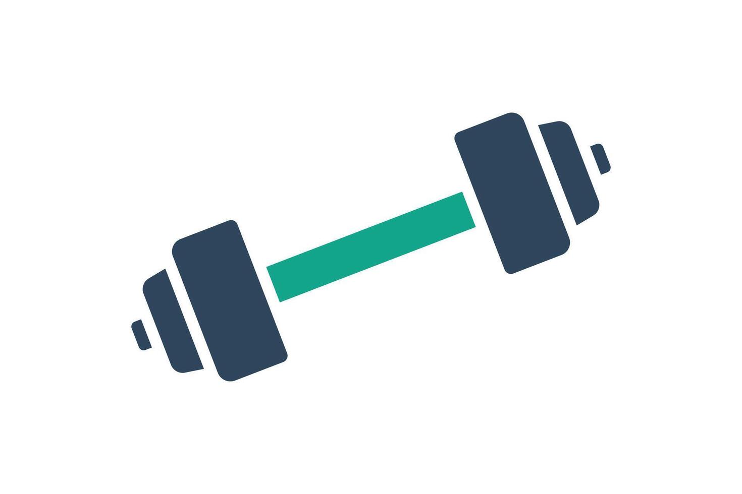 Dumbbell icon. solid icon style. icon related to gym and fitness. gym elements illustration vector