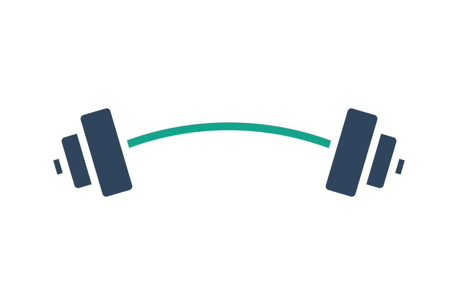 Barbell icon. solid icon style. icon related to gym and fitness. gym elements illustration vector