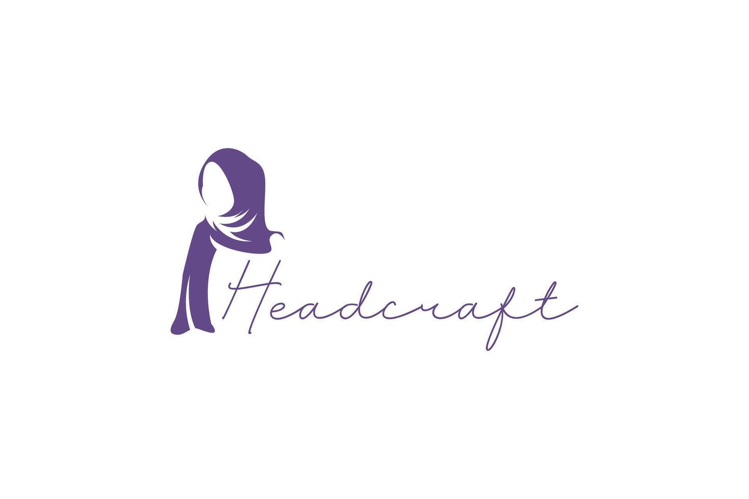 Hijab logo icon illustration, simple logo for branding vector