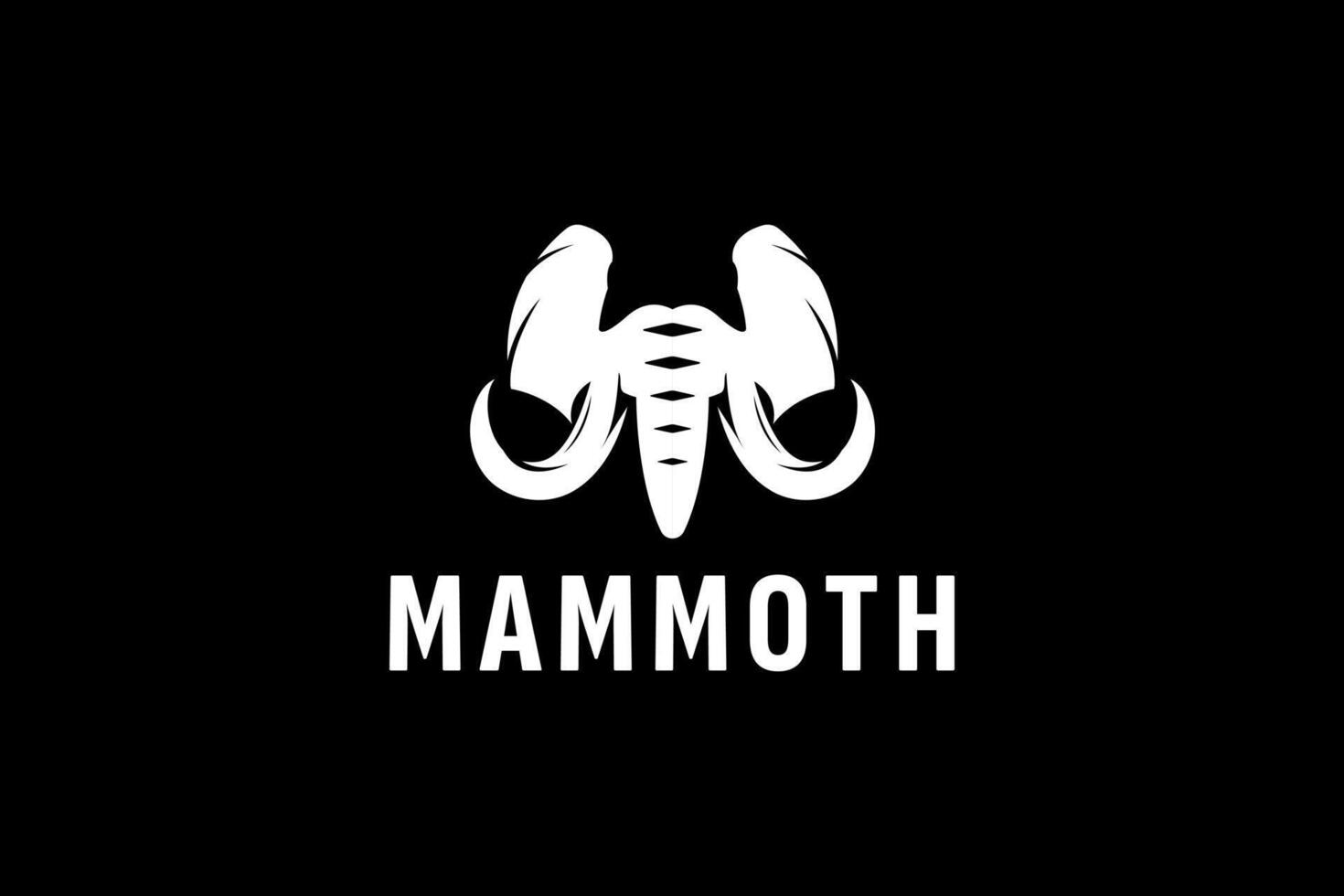 Mammoth logo icon illustration, simple logo for branding vector