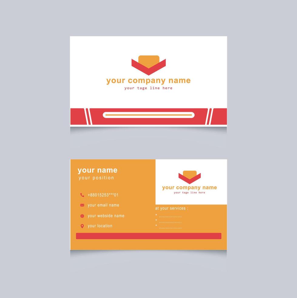 company use business card vector