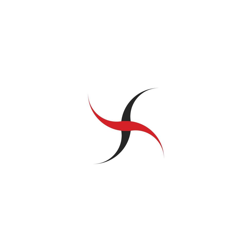 creative x letter logo vector