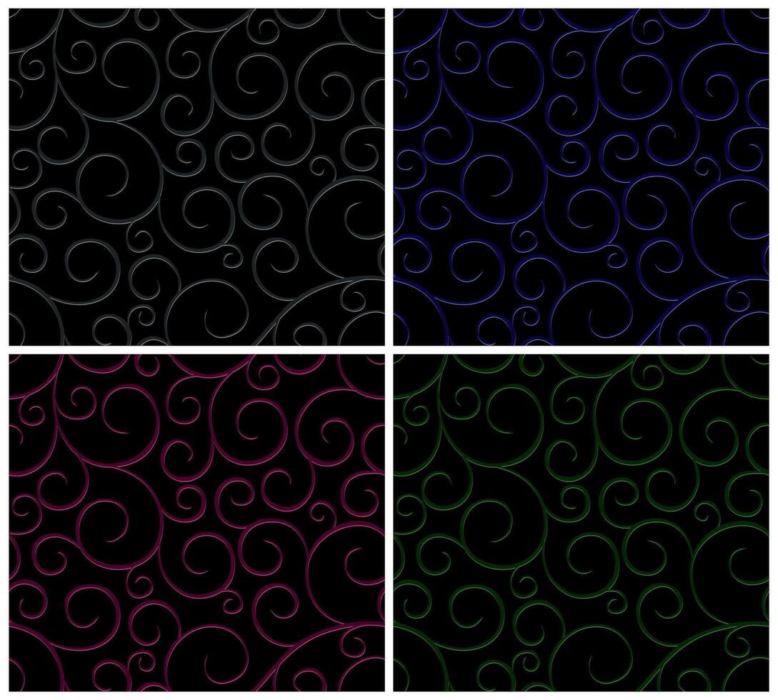 Dark backgrounds with pattern. vector