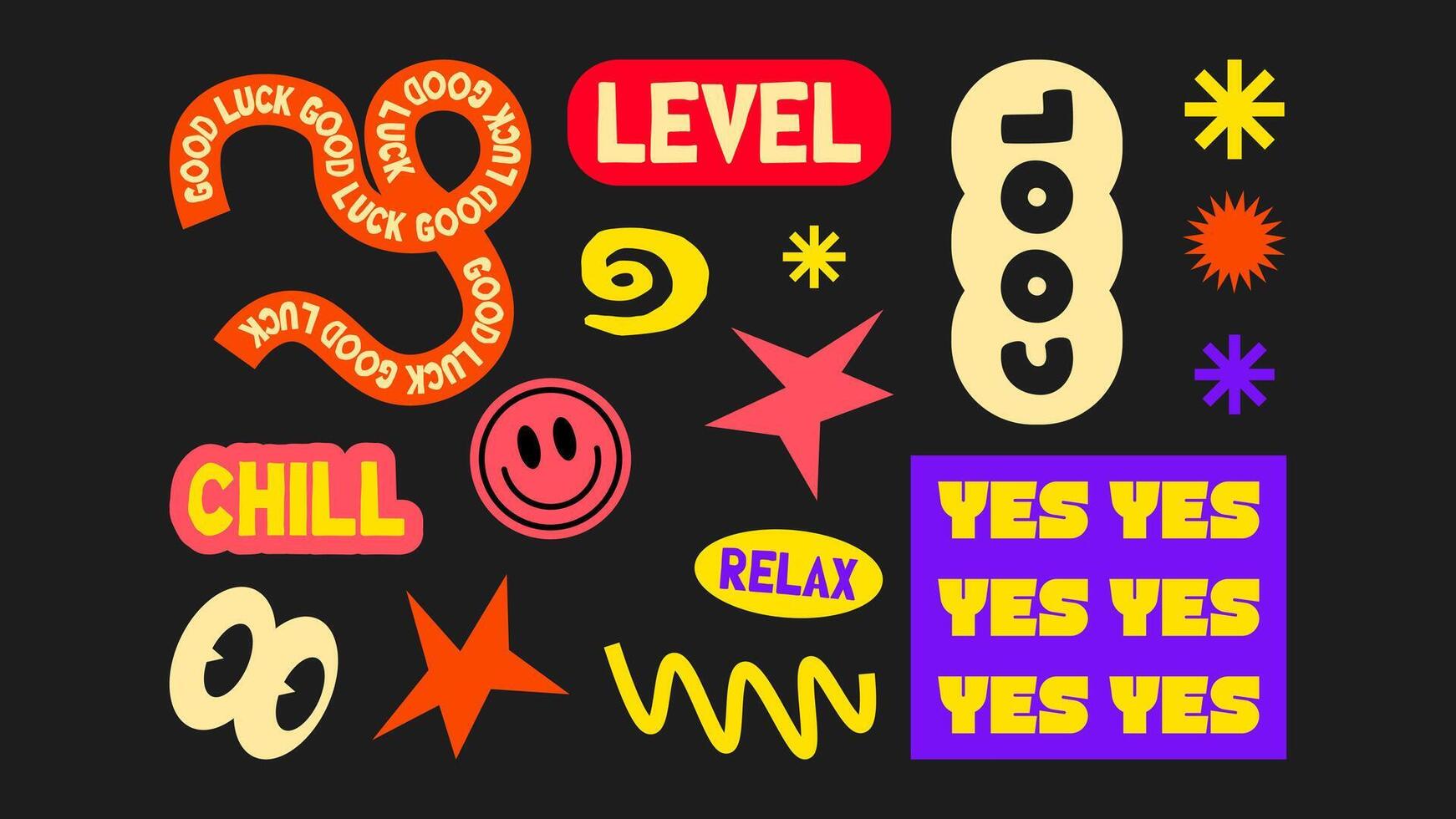 Collection of various patches, labels, tags, stickers, stamps for shopping and packaging. discounts, new collection. set, trendy promo labels vector