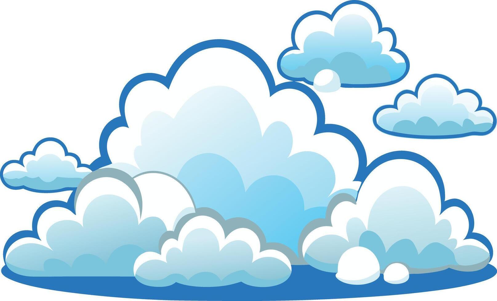 A clouds set vector
