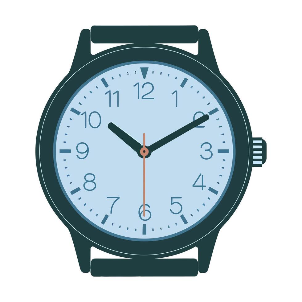 a watch illustration on a white background vector