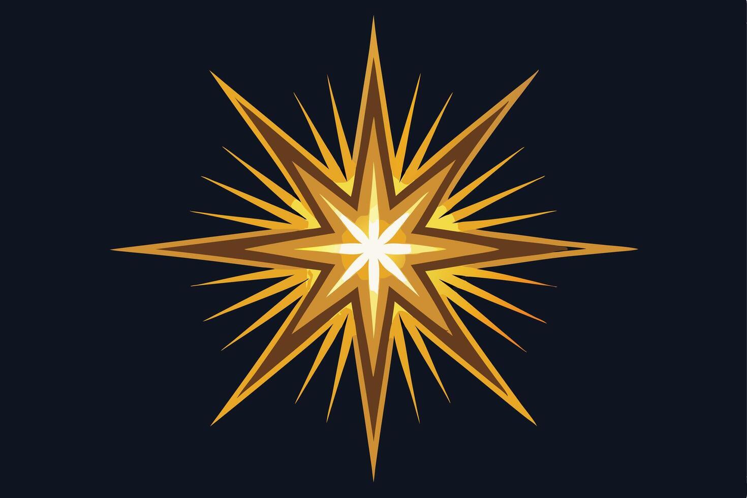 Starburst graphic design for holiday projects. vector