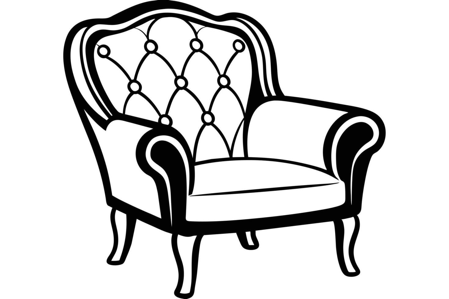A Armchair Illustration vector
