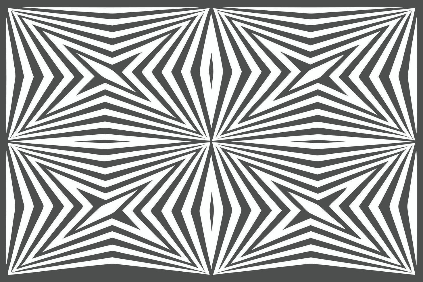 Black and White Geometric Pattern Optical Illusion Background vector